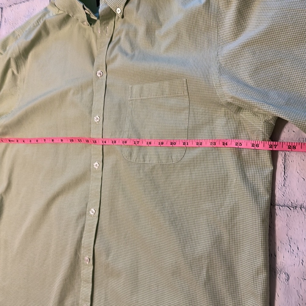 Roundtree & Yorke Lime Checked Button Down - image 5